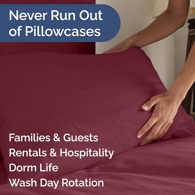 Queen Pillow Cases Set of 8 - Image 5
