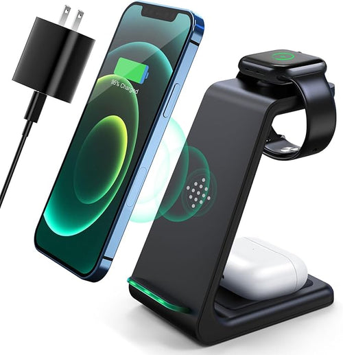 3 in 1 Wireless Charging Station, 2026 Upgraded Fast Desk Charger Station by LABJOB