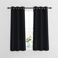 NICETOWN Black Out Curtains 54 inch Long 2 Panels Burg by NICETOWN