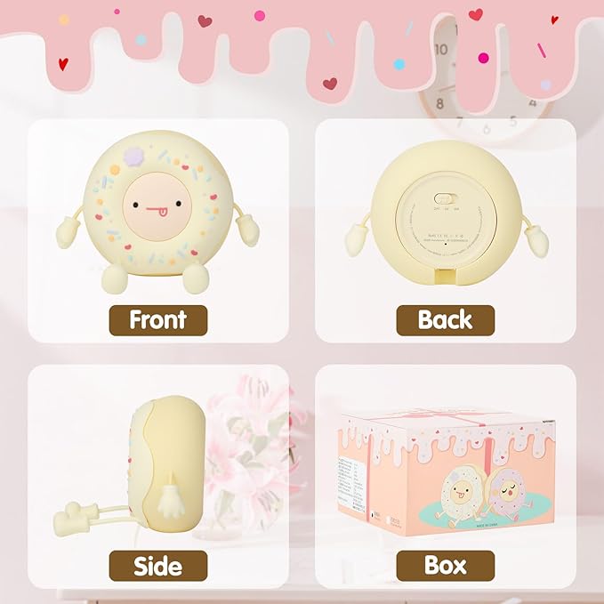 QANYI Donut Lover Lamp, Soft BPA Free Silicone Touch Night Light, Eye Caring - Image 6