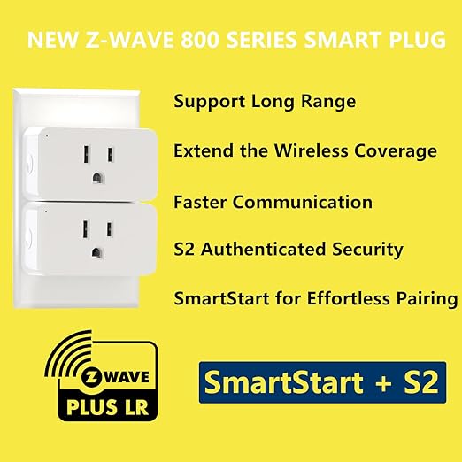 Minoston 800 Zwave Plug Smart Outlet Switch LR, Z-Wave hub Required, Bult in - Image 2
