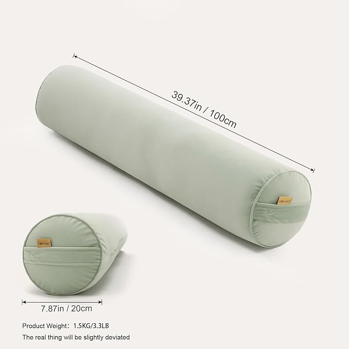 Bolster Pillow for Bed – Long Round Body Pillow for Adults, Cuddle Pillow for - Image 2