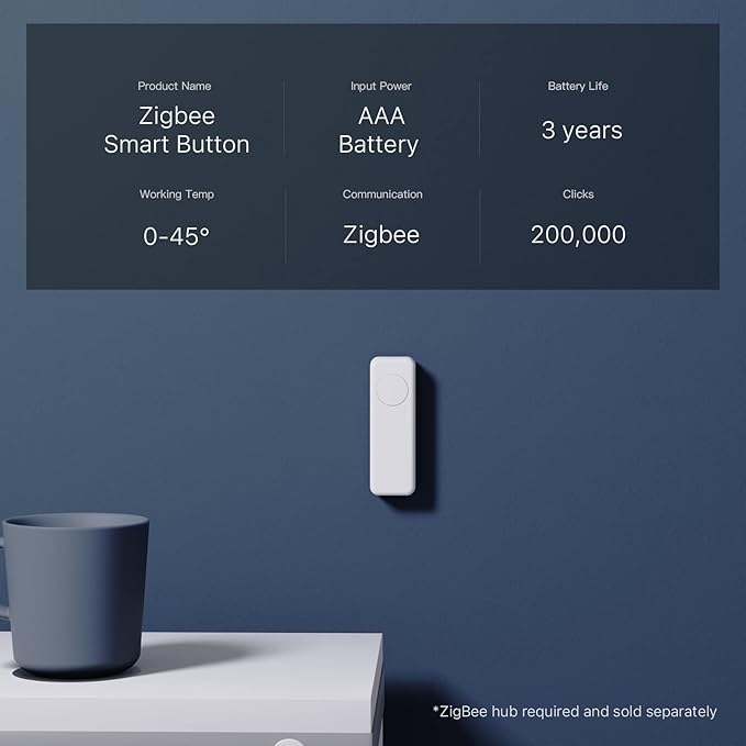 THIRDREALITY ZigBee Smart Button Red, 3-Way Remote Control, Require Zigbee hub - Image 3