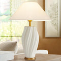 Modern Plug in Ceramic Table Lamps 24.5In by Waikmdv