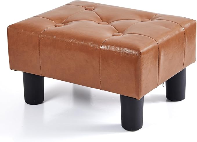BRIAN & DANY Small Foot Stool, Leather Foot Stools by BRIANDANY