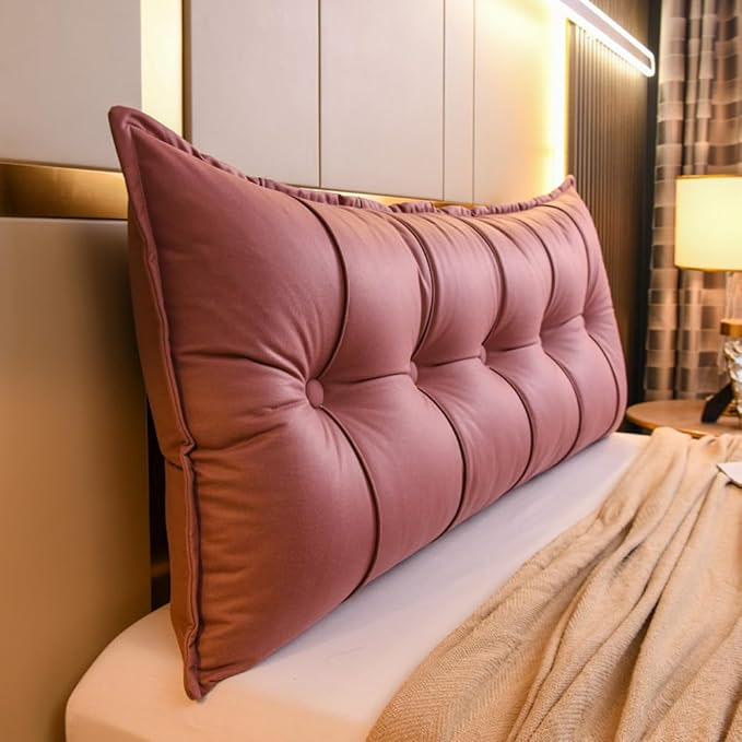 Headboard Wedge Pillow Leather Headboard Pillow Full/King/Queen/Single Size - Image 3
