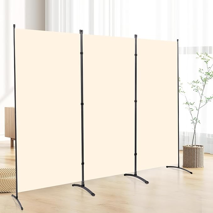 3 Panel Folding Privacy Screens, 6 FT Tall Wall Divider by CHOSENM