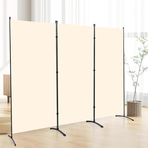 3 Panel Folding Privacy Screens, 6 FT Tall Wall Divider by CHOSENM