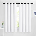 NICETOWN White Curtains for Living Room, Grommet 50% Blackout Thermal Insulated by NICETOWN