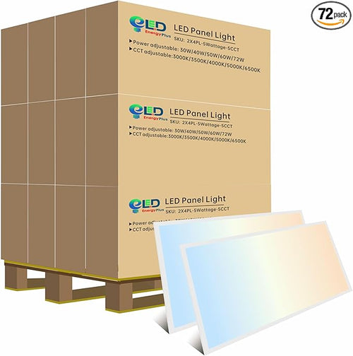 2x4 FT LED Light Flat Panel, 5 CCT 3K | 3.5K | 4K | 5K | 6.5K, Dimmable by LEDENERGYPLUS