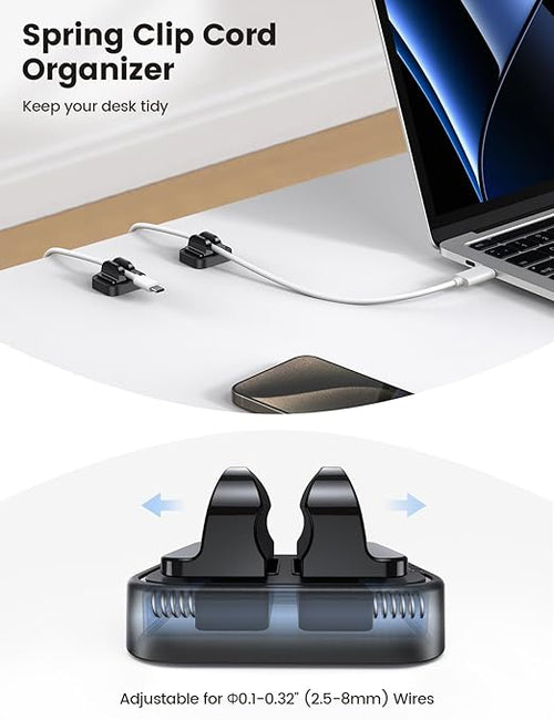 10Pack Cord Holder Clips, Cord Organizer - Image 2