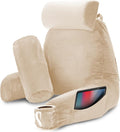 Nestl Reading Pillow with Shredded Memory Foam Includes 2 Neck and Lumber by Nestl