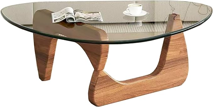 Modern Glass Coffee Table for Living Room, Mid Century Coffee Table, Small - Image 8