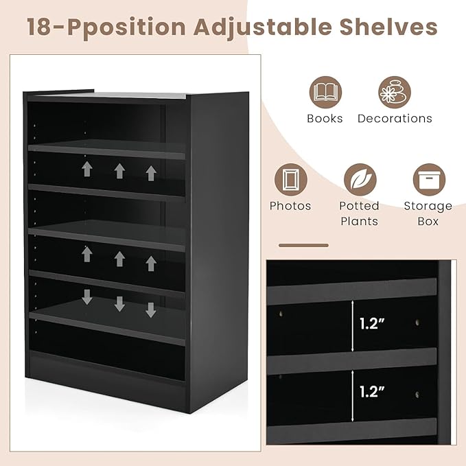 LOKO 3-Tier Open Bookcase Set of 2, Modern 3-Cube Bookshelf - Image 6