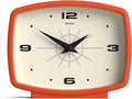 JONES CLOCKS® Film Desk Clock | Retro Rectangular Design | Orange | Retro Design by JONESCLOCKS