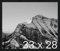 Frame It Easy 33 x 28 Black Grain Wood Frame by FrameItEasy