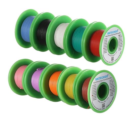BNTECHGO 24 Gauge Silicone Wire Kit 10 Color Each 50 ft Flexible 24 AWG - Image 2