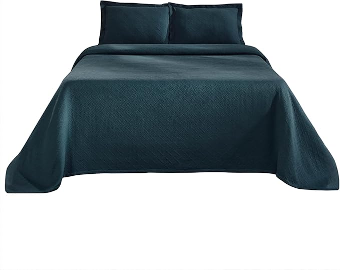 Superior 100% Cotton Basket Weave Bedspread - Image 2