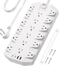 Power Strip Surge Protector, SUPERDANNY 18 Outlets by SUPERDANNY