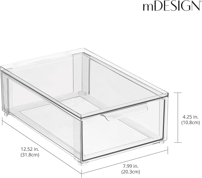 mDesign Plastic Storage Box - Image 3