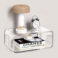 Acrylic Floating Nightstand, Bedside Table, Nightstand Shelf Wall Mounted by AcrylicTable