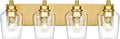 METWET Bathroom Light Fixtures, 4-Light Modern Vanity Light by Metwet