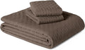 Amazon Basics Brushed Microfiber Quilt Set, Extra Soft by AmazonBasics