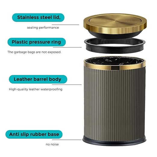 4 Gallon / 15L Trash Can Bathroom - Image 5