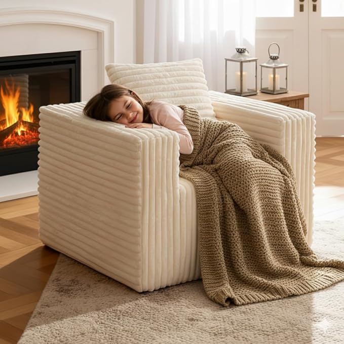 Single Cloud Sofa, Giant Bean Bag Chair - Image 2