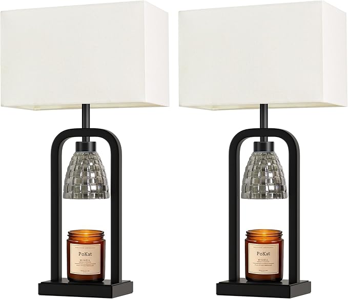 PoKat Table Lamps with Candle Warmer & Timer - Image 9