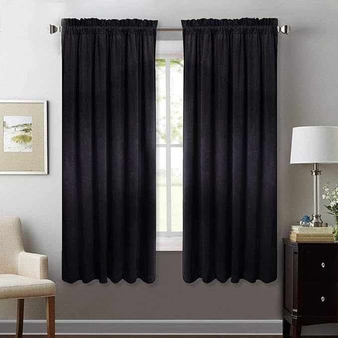 StangH Velvet Curtains 63 inch Length by StangH