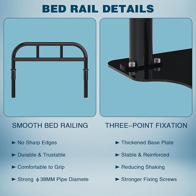 Bed Rail for Elderly Adults Safety, Heavy Duty Bed Rail - Image 4