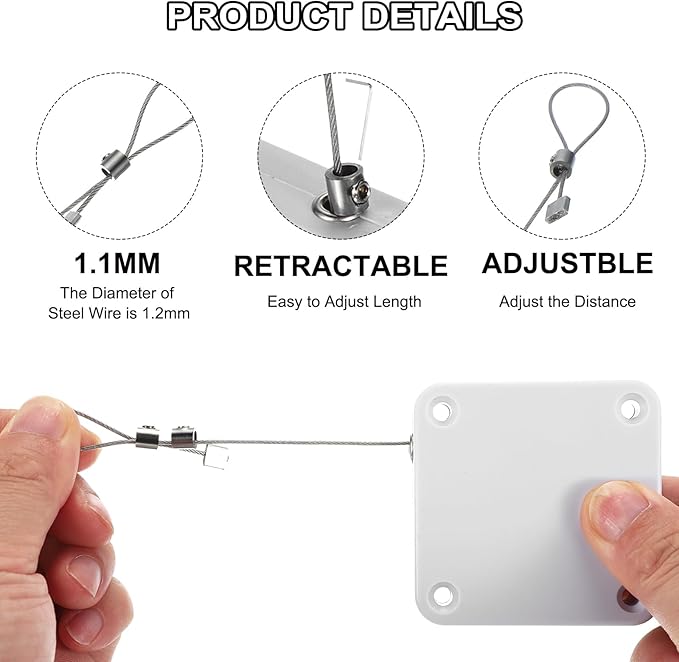 MECCANIXITY Punch-Free 500g Automatic Sliding Screen Door Closer - Image 3