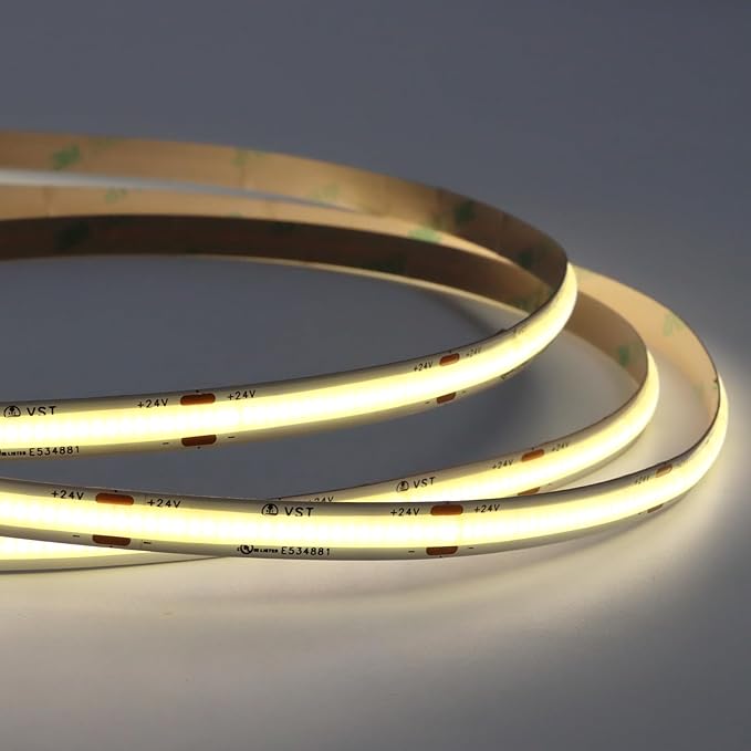 VST 16.4ft COB LED Strip Lights Natural White 4000K, 24V Dimmable LED Tape Light - Image 9