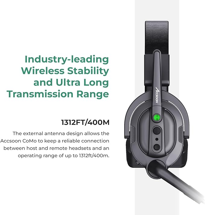 Accsoon Como MIC02-1H4R Wireless Headset Intercom System 7-Person Full Duplex - Image 3