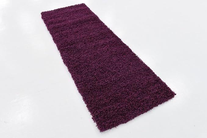 Unique Loom Solid Shag Collection Area Rug - Image 3