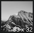 Frame It Easy 33 x 32 Black Grain Wood Frame by FrameItEasy