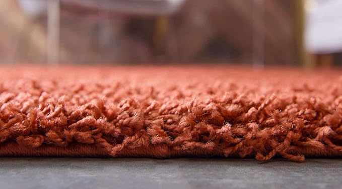 Unique Loom Solid Shag Collection Area Rug - Image 5