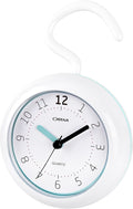 OSTAR Waterproof Bathroom Shower Clock, Analog Quartz Clock Hanging Stand Dual by TrulySilentClocks