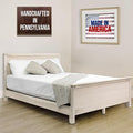 Solid Hardwood Deluxe Platform Bed Frame, Footboard & Slats, Quality Crafted in by LancasterCountyCrafted