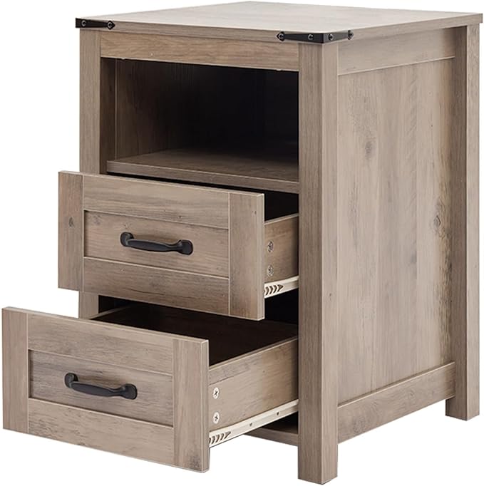 Sierra Rustic Night Stand, Farmhouse End Table, Modern Bedside Table - Image 7