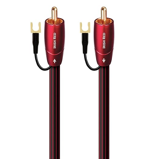 AudioQuest 20m Irish Red RCA Low-Frequency Subwoofer Audio Interconnect by AudioQuest
