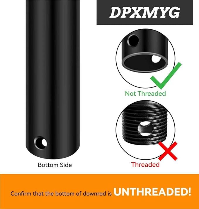DPXMYG 12 inch Ceiling Fan Downrod - Image 3