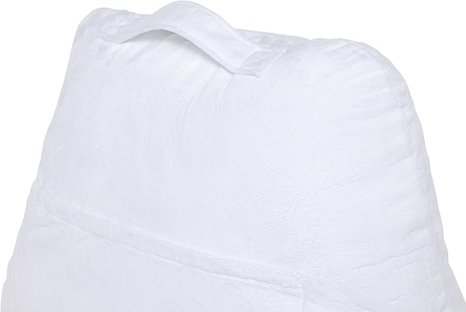 Husband Pillow White, Original Reading Pillow in Bed Rest Chair, Shredded - Image 9