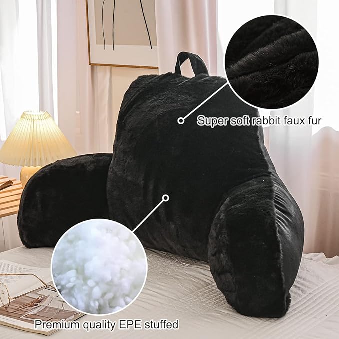 Holawakaka Reading Pillow for Sitting up in Bed Sofa Kids Teens, Backrest Pillow - Image 5