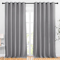 NICETOWN Silver Grey Sliding Door Curtains 2 Panels Set 118 inches Long by NICETOWN