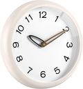 lanktoo Modern Wall Clock, Battery Operated, Tempered Glass, Bathroom by lanktoo