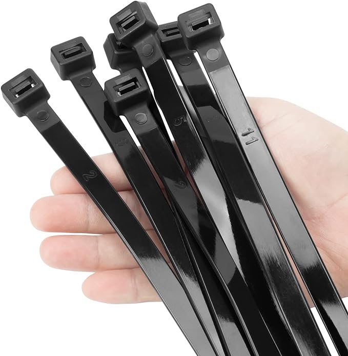 XINGO 20 inch Black Zip Ties Heavy Duty 40 PCS, 250 LBS Ultra Strong Plastic by XINGO