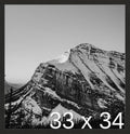 Frame It Easy 33 x 34 Coffee Wood Frame by FrameItEasy