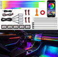 Acrylic Interior Car Ambient Lighting, Interior RGB LED Strip Kit by TEKSHINNY